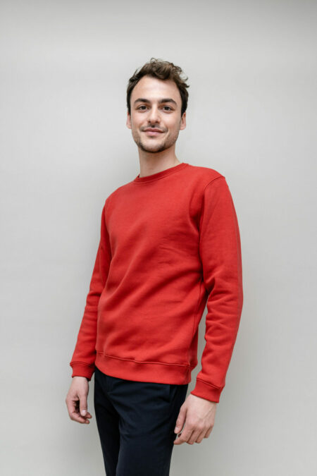Le sweat col rond fabriqué en France homme à personnaliser